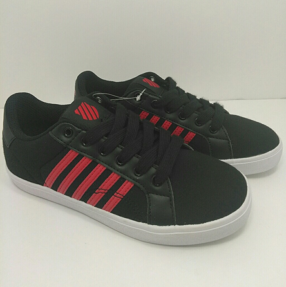 K-Swiss Kids SZ 3 Low Top Belmont Canvas Sneakers
